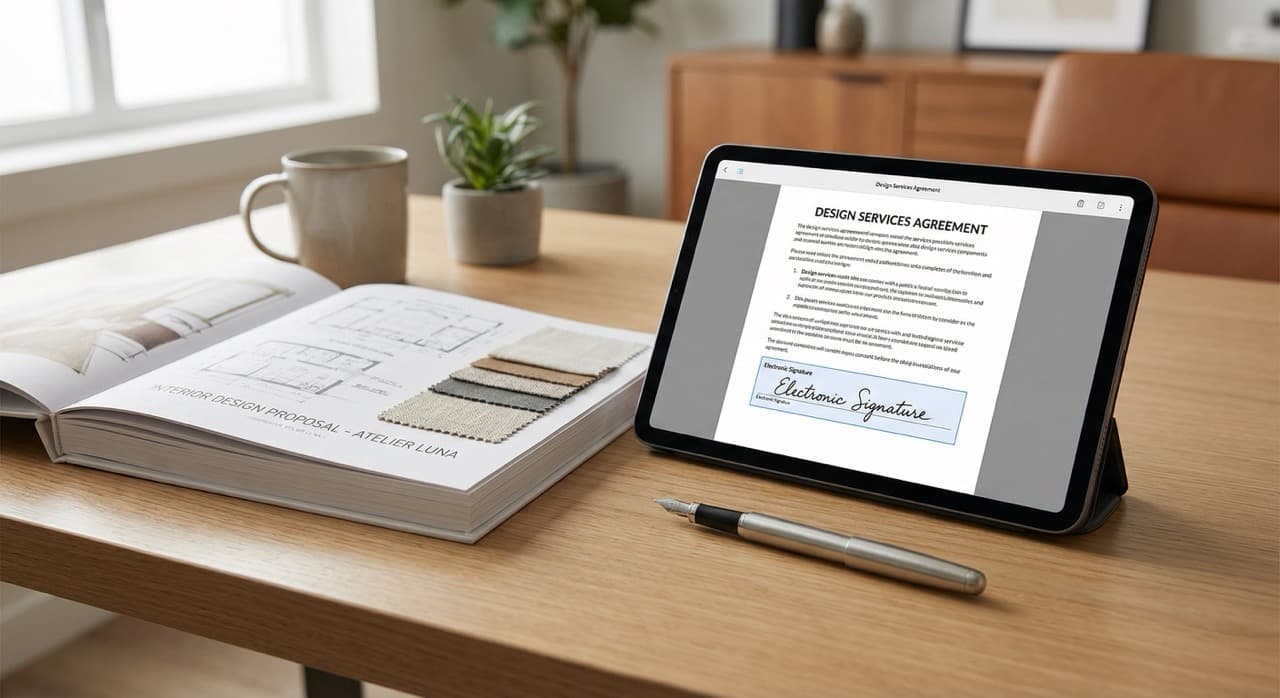 E-Signatures for Interior Design Proposals and Contracts