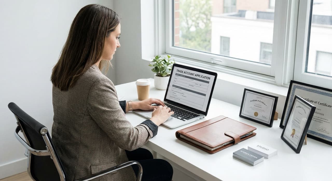 How to Apply for Trade Accounts: A Step-by-Step Guide for Interior Designers