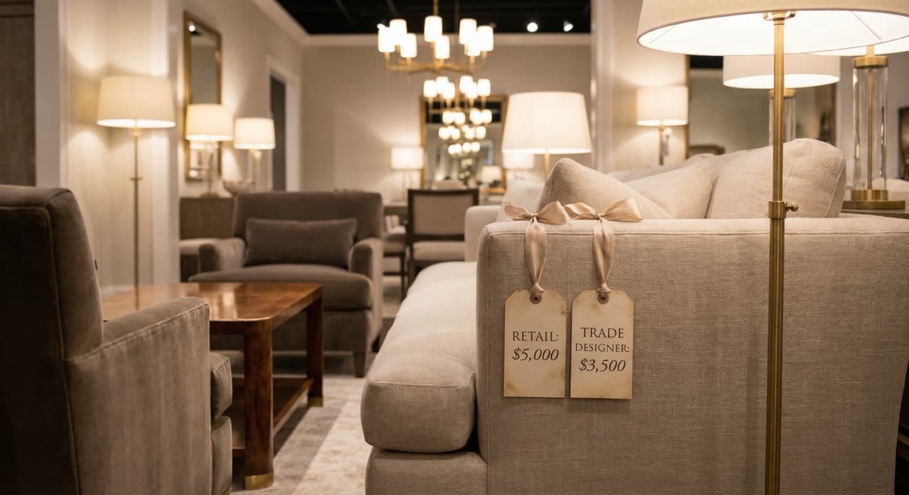 Trade Discount vs. Retail: How Interior Designers Price Products for Clients